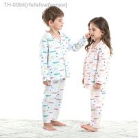 ☢✖✲ rfefefewfeerew crianças conjuntos de pijama outono meninos meninas manga longa tops com calças roupa dormir conjunto noite