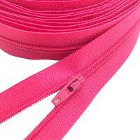 3# Zipper Rose Red Nylon Coil Zippers by Yard with Auto lock Zipper Pulls Door Hardware Locks Fabric Material