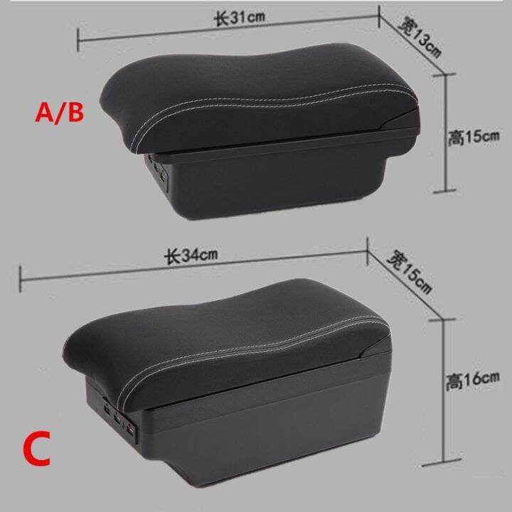 สำหรับโตโยต้าที่วางแขนสำหรับโตโยต้ารุ่นไซออน-xb-ที่เท้าแขนในรถที่วางแขนส่วนภายในกลางกระเป๋าบรรจุคอนโซลมี-usb