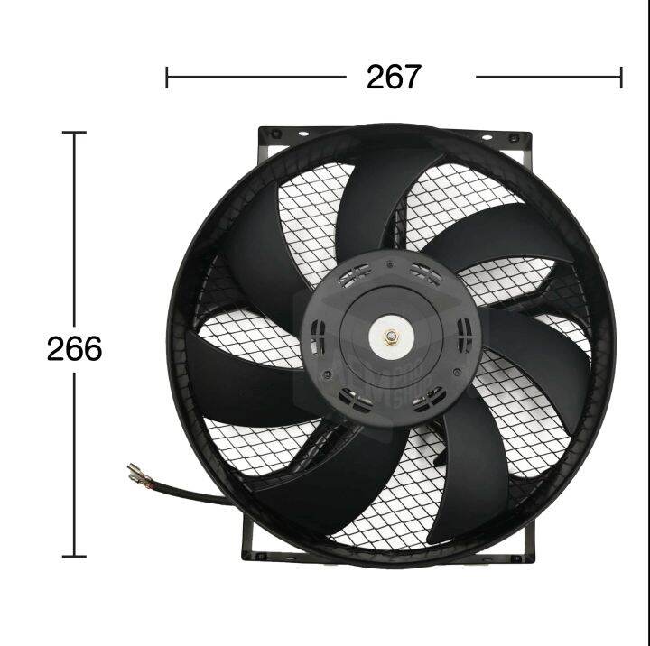 พัดลม-10-นิ้ว-7-ใบ-หนา-ดูด-24v-แท้-คุณภาพดี-ทนทาน-cooling-fan-พัดลมหม้อน้ำ-คอยล์ร้อน-ดูดควัน-แผง-ระบายความร้อน-รถบรรทุก-ดัดแปลง