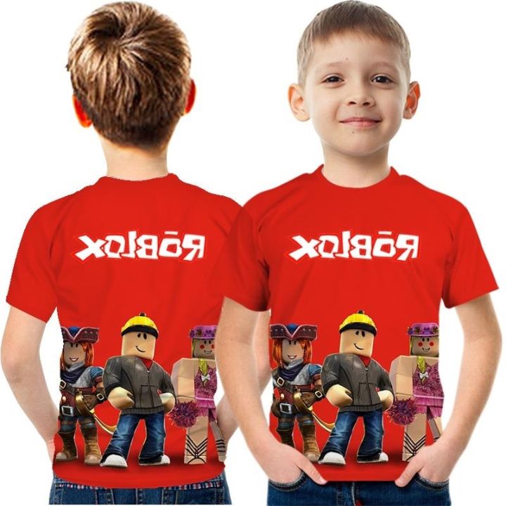 Roblox Kids Boys T-shirt 3d Printed Short Sleeve Tee Tops Anime