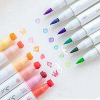 【hot】 6pcs Color Pens Set Paint Ended   Highlighter for School F7356