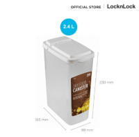 PIN LocknLock กล่องเก็บอาหารแห้ง  รุ่น P-1737 ความจุ 2.4 L. กล่องเก็บอาหาร