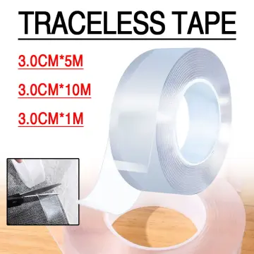 1pc Transparent Tape Double-sided Sticker, Reusable Nano Adhesive Tape For  Wall, Washable Without Leaving Marks