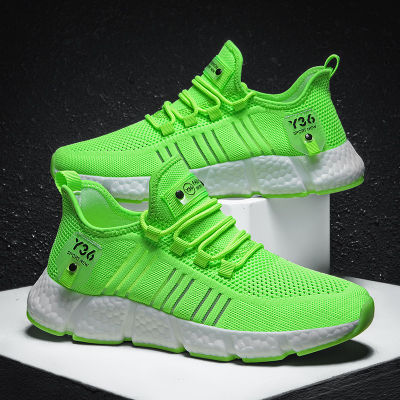 Couple Trend Shoes Soft Popcorn Sole Sneakers Men Breathable Running Shoes Outdoor Athletic Training Sneakers Light Mens Shoes