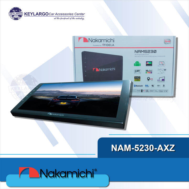 NAKAMICHI HEAD UNIT 2 DIN MECHLESS, ANDROID 11.0 ASP/ GPS/BT