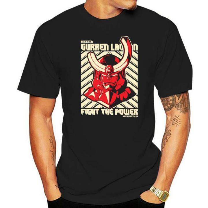 quality-print-t-shirts-men-summan-tengen-toppa-gurren-lagann-2022-new-output-design-japanese-anime-s6xl-t-shirt-big-size