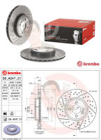 D09 A047 21 จานเบรค ล้อ F (ยี่ห้อ BREMBO) รุ่น HC / PVT MINI R55 R56 ปี06, R58 R59 ปี2010 ปี2006-&amp;gt;