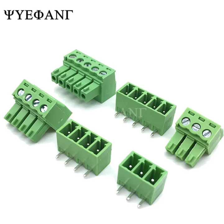 10sets 8Pin Plug In Type Universal 300V 10A 3.81mm Pitch Straight Screw Pluggable Terminal Block