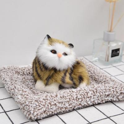 Cute Simulation Cat Toy Plush Stuffed Cat Toy For Home Car Decoration I2O8