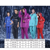 [99 บาท] Rain Coats เสื้อกันฝนผู้ชายเสื้อกันฝนผู้หญิง เสื้อกันฝน เสื้อกันฝนครบชุดทั้งเสื้อและกางเกง หลากหลายสีให้เลือก