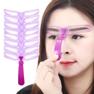 8 Styles Eyebrow Shapes DIY Eyebrow Stencil Kit Shaping Templat Z0H7