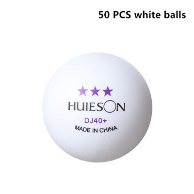 DJ40 Huieson ใหม่ + 3ดาว ABS วัสดุใหม่ลูกปิงปองปิงปองแบบมืออาชีพลูกบอลสำหรับฝึกซ้อม