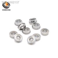 ☽♕ 10Pcs 4X8X3 SMF84ZZ Stainless Steel Flange Bearing 4X8X3 mm Flange Ball bearing MF84ZZ