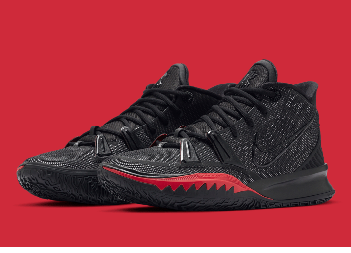 Kyrie 7 Black University Red Basketball Shoes | Lazada PH