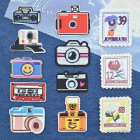 Retro Creative Cartoon Camera Patch Sewing Accessories Embroidery Patches for Jackets Backpack Clothing Ironing Badge Haberdashery