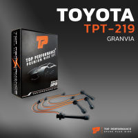 สายหัวเทียน TOYOTA GRANVIA เครื่อง 3RZ ตรงรุ่น - TPT-219 - TOP PERFORMANCE MADE IN JAPAN - สายคอยล์ โตโยต้า รถตู้ แกรนเวีย