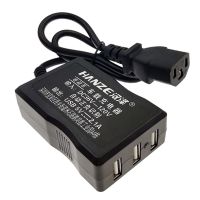 หัวเปลี่ยนสายชาร์จอะแดปเตอร์ไฟฟ้า USB จักรยานไฟฟ้าจักรยานไฟฟ้า3พอร์ต DC36V-120V กับ5V เครื่องชาร์จสำหรับโทรศัพท์มือถือตัวควบคุม2.1A