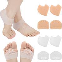 Silicone Heel Protectors Metatarsal Pads Forefoot Gel Heel Pad Plantar Fasciitis Women Men Foot Pain RelieveBlister Prevention