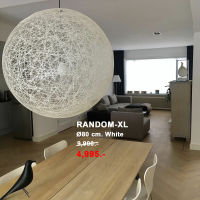 Dento โคมไฟแขวนเพดาน รุ่น RANDOM-XL (สีขาว) 80x80 ขั้ว 1xE27 สีขาว #MD6013-800W