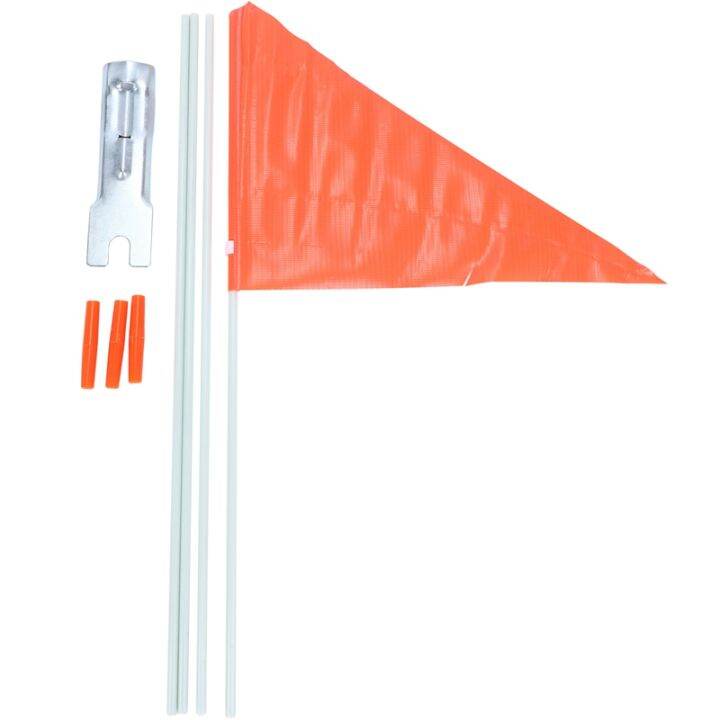 Safety Flag with Pole,6 Foot Adjustable High Visibility Bike Flag ...