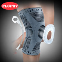 1 piece Pala Knee Protector ce Silicone Spring Knee Pad Basketball Knitted Compression Elastic Knee Sleeve Support Sports