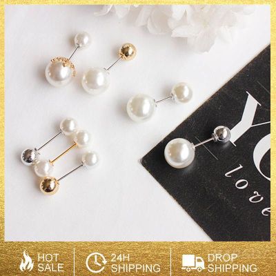Simple Pearl Pin Brooch Female Sweater Collar Needle Accessories Pearl Stylish Design Fashion Jewelry Pin Dropship Adhesives Tape