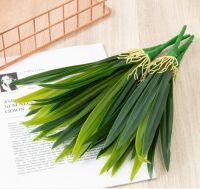 1Pcs New 31cm Green Artificial Long Orchid Leaves Rubber/Phormium Plastic Bush Latex for Home Garden Wedding Decoration Indoor