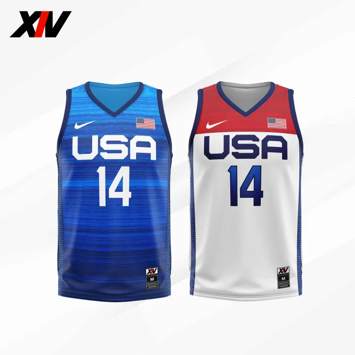 Customized Team Usa Summer Olympic Basketball Jersey 21 Lazada Ph