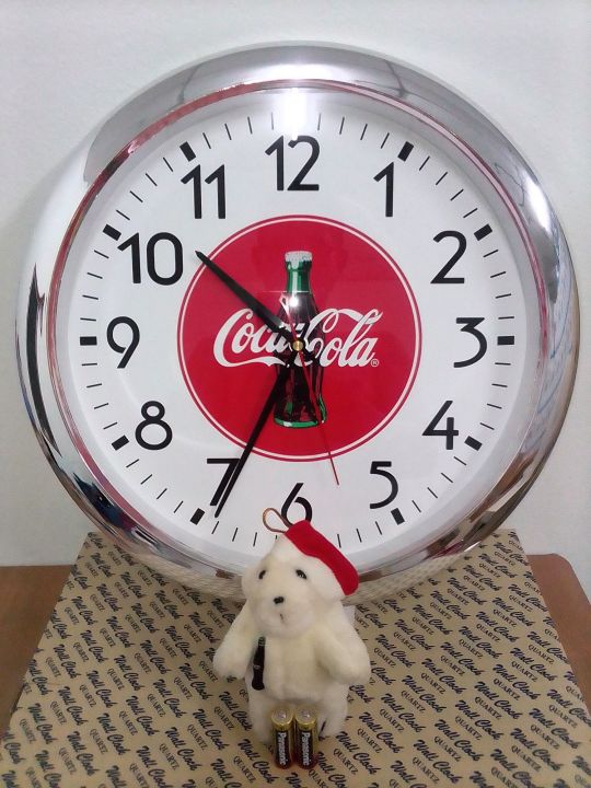 นาฬิกาโค๊ก-coca-cola-นาฬิกาแขวน-นาฬิกาติดผนัง-wall-clock-quartz-ขนาด-38-cm-15-นิ้ว-แถมถ่านอัลคาไลน์-aa-พานาโซนิค-สินค้าพรีเมี่ยมโค๊ก-ลิขสิทธิ์แท้