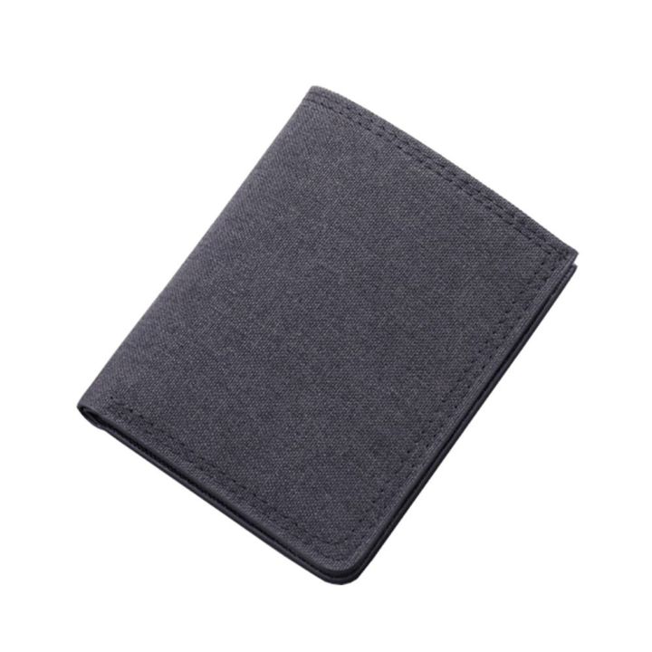 8jia8hao-simple-canvas-fashion-card-holder-mini-coin-purse-multi-functional-men-short-wallet