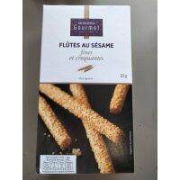 ?For you? Monoprix Gourmet Flutes Au Sesame Fines Et Croquantes ขนมปัง อบกรอบ ชนิดเเท่ง เคลือบงา 125 กรัม