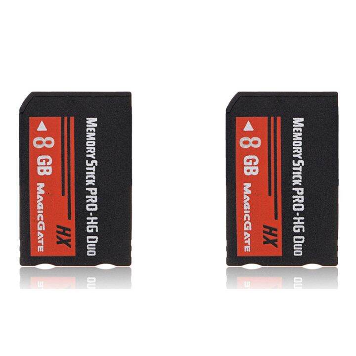 2X 8GB Memory Stick MS Pro Duo HX Flash Card for Sony PSP Cybershot