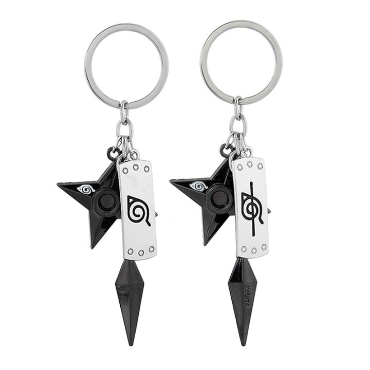 huilun-ncsw-kunai-shuriken-พวงกุญแจนินจาสำหรับกระเป๋ากุญแจรถเครื่องประดับพวงกุญแจอะนิเมะพวงกุญแจ