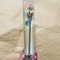 Starbuck Official Store Starbuck Coffee Mixing Bar Stainless Steel Bear Shape Photo Diving Ring Stroll Style Box Starbuck Tumbler Starbuck Mug