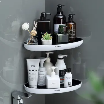 Self-adhesive Wall-mounted Punch-free Bathroom Shelf, Shower