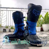 LOKAL Sv Premium Quality Local Motocross Trail Shoes with Safety Protector - Blue