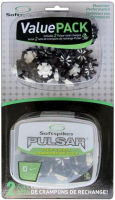 Softspikes Pulsar Golf Cleats Fast Twist 3.0 Value Pack,Black