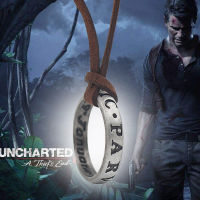 20Pcslot Game Uncharted 4 Necklace A Thiefs End Nathan Drake Pendants Necklace Leather Chain Women Men Jewelry Wholesale