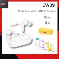 Hoco EW39 True Wireless ENC Bluetooth Headset หูฟังบลูทูธไร้สาย พร้อมกล่องชาร์จหน้าจอLED แสดงสถานะแบต ใช้งานได้นาน 3-4 ชั่วโมง หูฟังเอียบัดลดเสียงรบกวน Logettic