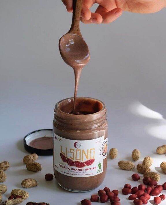 organic-moon-ลิสง-ถั่วลิสงบดออร์แกนิค-li-song-peanut-butter-smooth-crunchy-200g