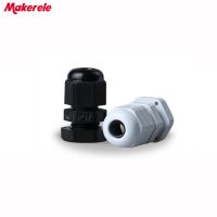 【cw】 10pcs/lots PG7 Black/white Plastic Cable Glands Joints IP68 connector for 3-6.5mm