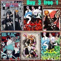 ✺ ญี่ปุ่น Anime Death Retro กระดาษคราฟท์โปสเตอร์ Office Bar Cafe Home Art สติ๊กเกอร์ติดผนัง