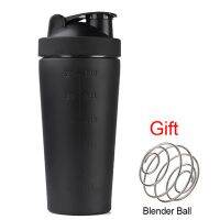 【DT】hot！ 750ml Stainless Steel Shaker Cup Portable Fitness Sports Mug Nutrition Blender Water Bottles Vacuum Insulation