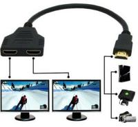 Special Offers HDMI-Compatible 2 Dual Port Y Splitter 1080P HDMI-Compatible V1.4 Male To Double Female Adapter Cable 1 In 2 Out