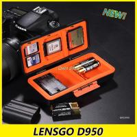 ENSGO D950 Camera Battery Storage Box Case Shockproof Protector Or SD CF XQD Memory Card Camera AA Battery Organizer Holder