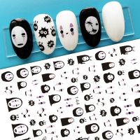 【CW】 Anime Stickers Charms Designer Smiley Cartoon Decorations  Foil No Face Man