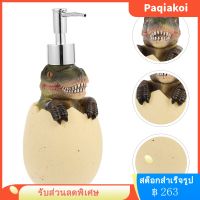 Paqiakoi ขวดโลชั่นเปล่า Cartoon Break Hull Dinosaur Soap Container Container