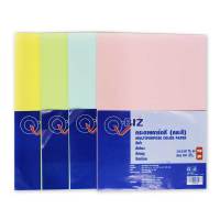 คิวบิซ กระดาษการ์ดสี A4 150 แกรม แพ็ค 200 แผ่น 4 สี /Q-BIZ Color Card Paper A4 150G.(200Sheet/Pack)