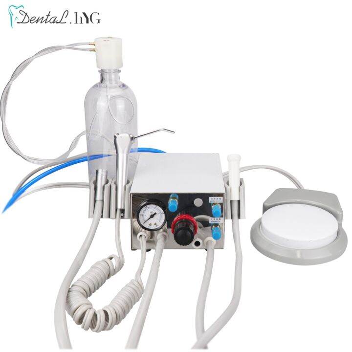 Portable Dental Unit Air Turbine Control With 3 Way Syringe Handpiece